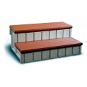 Blue Wave Redwood Side Spa Step w/ Storage - Redwood (NP5651)