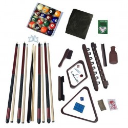 Blue Wave Deluxe Billiards Accessory Kit - Mahogany (NG2540M)