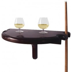 Hathaway Premium Half Moon Wall Shelf - Mahogany (BG2552M)