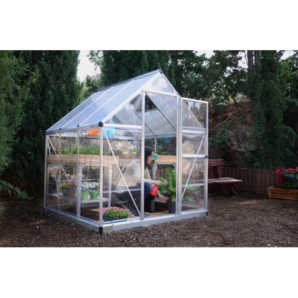 Palram Hybrid 6x6 Greenhouse Kit Silver (HG5506)