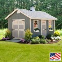 EZ-Fit Riverside 8' X 12' Wood Shed Kit (EZ_RIVERSIDE812)