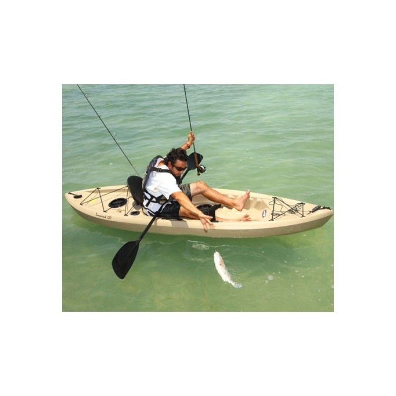 Lifetime Muskie 120 Sit-On-Top Angler Kayak w/ Paddle (90508)