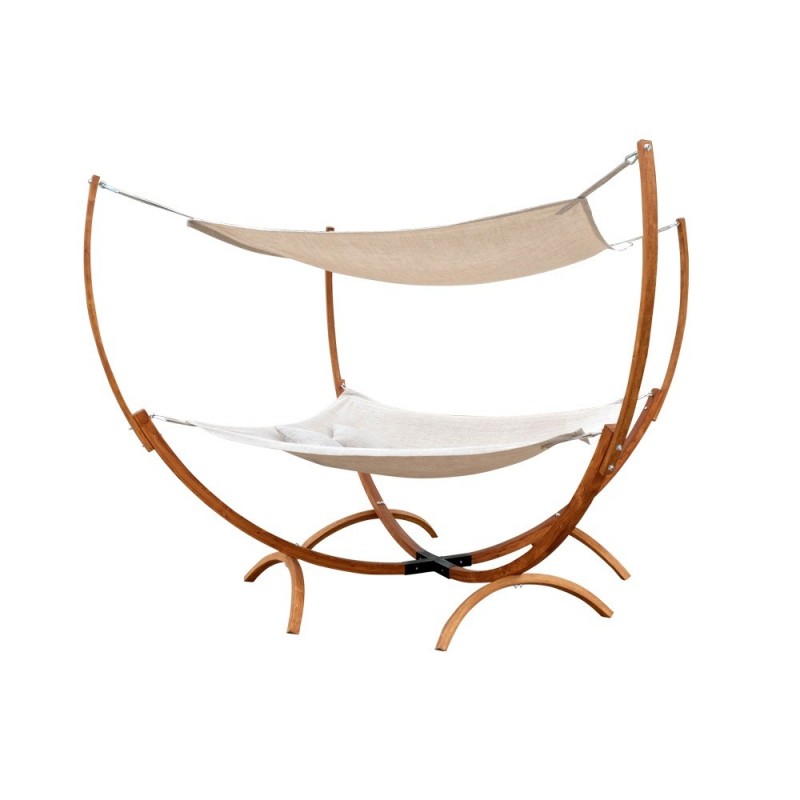 Leisure Season Square Hammock Stand With Hammock & Canopy (SHWC112)