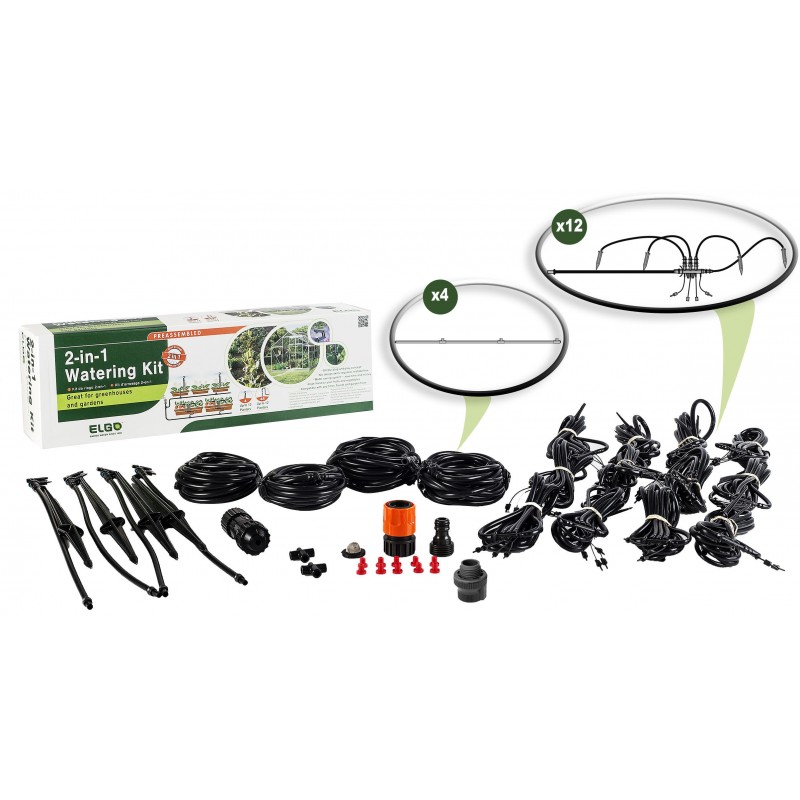 ELGO 2-in-1 Watering Kit - Misting Sprinklers & Dripper Set (ELMGS48)