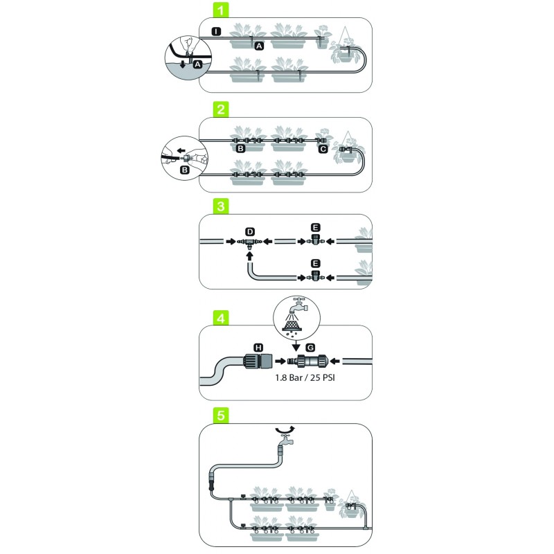 ELGO 25 Drippers Planters Kit (ELPD25)