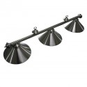 Hathaway Soft Brushed Stainless Steel 3-Shade Biliard Light (BG2577) Hathaway Soft Brushed Stainless Steel 3-Shade Biliard Light (BG2577)