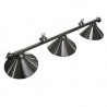 Hathaway Soft Brushed Stainless Steel 3-Shade Biliard Light (BG2577) Hathaway Soft Brushed Stainless Steel 3-Shade Biliard Light (BG2577)