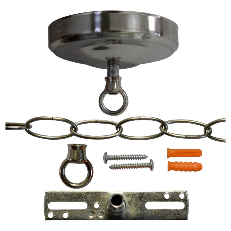 Hathaway Soft Brushed Stainless Steel 3-Shade Biliard Light (BG2577)