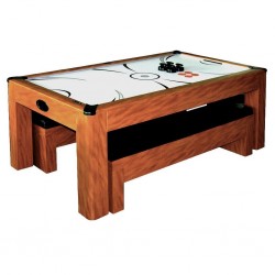 Carmelli Sherwood 7ft Air Hockey/Tennis Table with Benches (NG2422H)