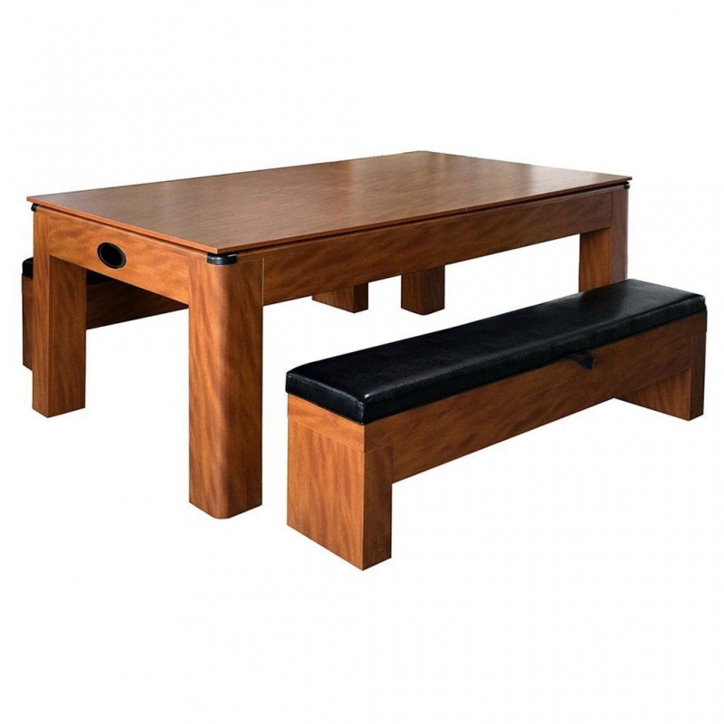 Carmelli Sherwood 7ft Air Hockey/Tennis Table with Benches (NG2422H)