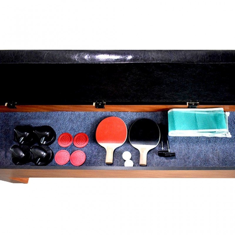 Carmelli Sherwood 7ft Air Hockey/Tennis Table with Benches (NG2422H)