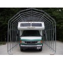 Rhino Shelter Barn -12'W x 20'L x 12'H - Gray (model PB122012BGY)