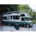 Rhino Shelter Barn -12'W x 20'L x 12'H - Gray (model PB122012BGY)