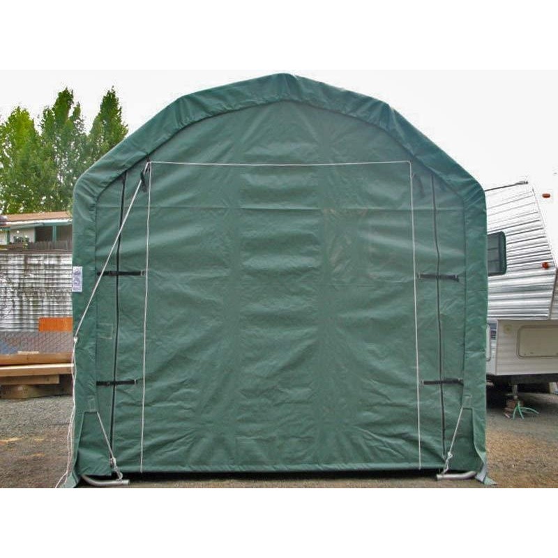 Rhino 12'W x 20'L x 12'H Shelter Barn - Green (model PB122012BGN)