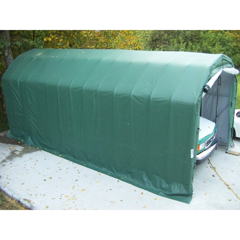 Rhino 12'W x 20'L x 12'H Shelter Barn - Green (model PB122012BGN)