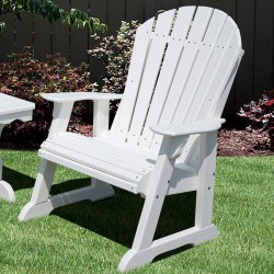 Little Cottage Co. Heritage High Fan Back Poly Lumber Chair (LCC-117)