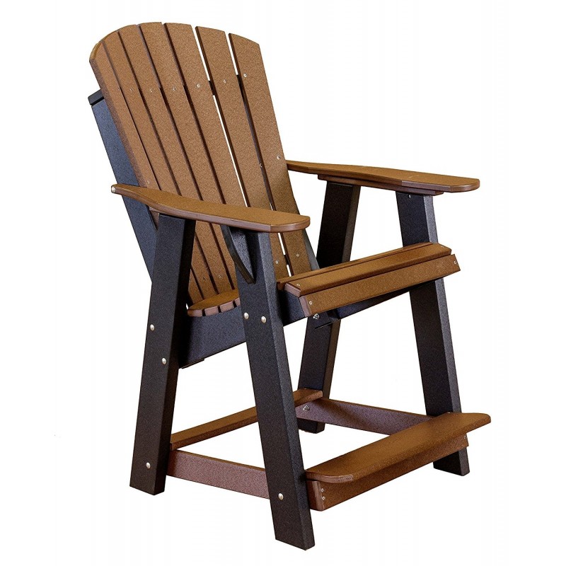 Little Cottage Co. Heritage High Fan Back Poly Lumber Chair (LCC-117)