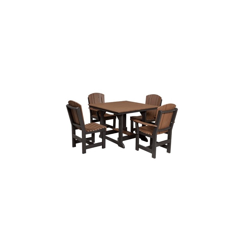 Little Cottage Co. Heritage 44x44 Dining Table w/ 4 Chairs (LCC-186)