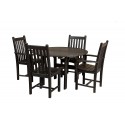 Little Cottage Co. Classic 46" Round Dining Table w/4 Dining Chairs (LCC-283)