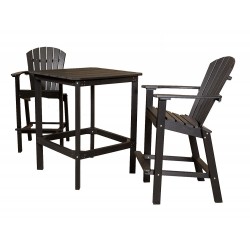 Little Cottage Co. Classic 42" High Dining Table with 2 (30" High) Dining Chairs (LCC-286)