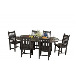 Little Cottage Co. Classic 44 x 84 Dining Table 6 Chairs (LCC-292)