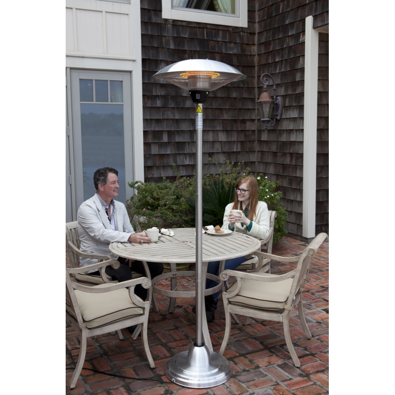 Fire Sense Stainless Steel Floor Standing Round Halogen Patio Heater (60402)