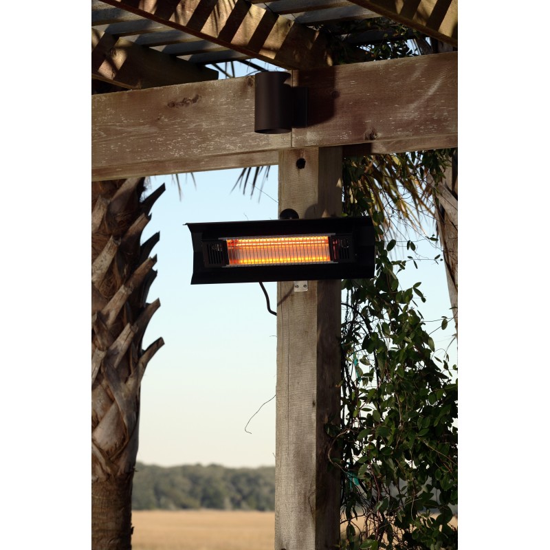 Fire Sense  Black Steel Wall Mounted Infrared Patio Heater (60460)