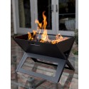 Fire Sense Black Notebook Charcoal Grill (60508)