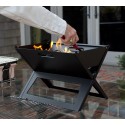 Fire Sense Black Notebook Charcoal Grill (60508)