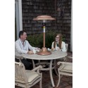 Fire Sense Copper Finish Table Top Round Halogen Patio Heater (60659)