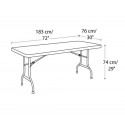 Lifetime 4-Pack 6 ft. Commercial Folding Banquet Tables - White (42901)