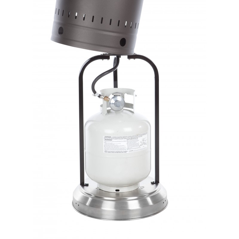 Fire Sense Mocha And Stainless Steel Commercial Patio Heater (61185)