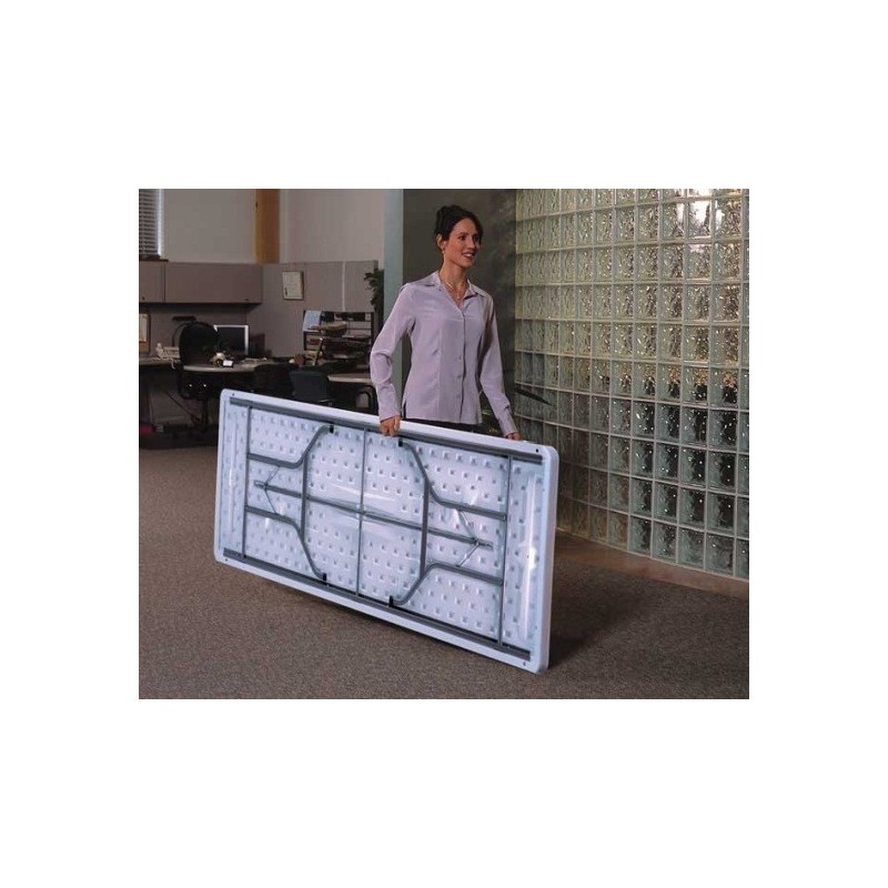 Lifetime 8 ft. Commercial Plastic Folding Banquet Tables 21 Pack (White) 2980