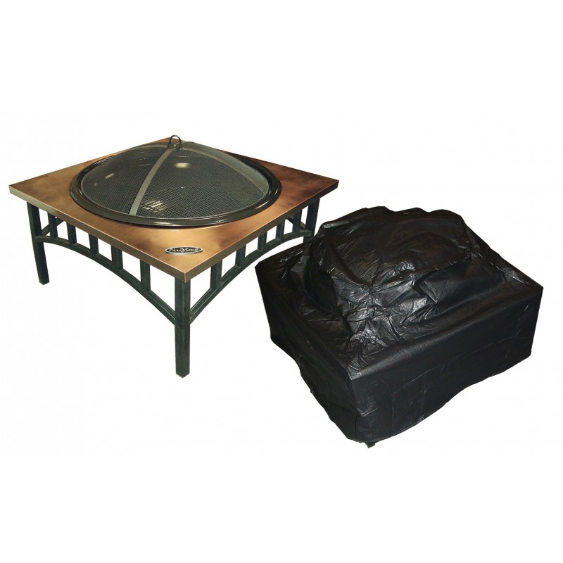 Fire Sense Outdoor Square Fire Pit Vinyl Cover (02056)