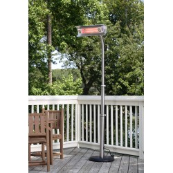 Fire Sense Stainless Steel Telescoping Offset Pole Mounted Infrared Patio Heater (02117)
