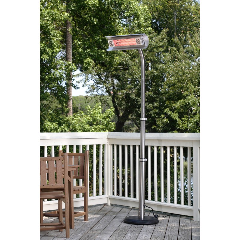 Fire Sense Stainless Steel Telescoping Offset Pole Mounted Infrared Patio Heater (02117)
