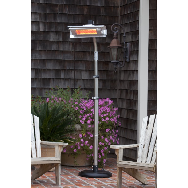 Fire Sense Stainless Steel Telescoping Offset Pole Mounted Infrared Patio Heater (02117)