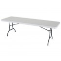 Lifetime 8 ft. Commercial Plastic Folding Banquet Tables 4 Pack (White) 42980