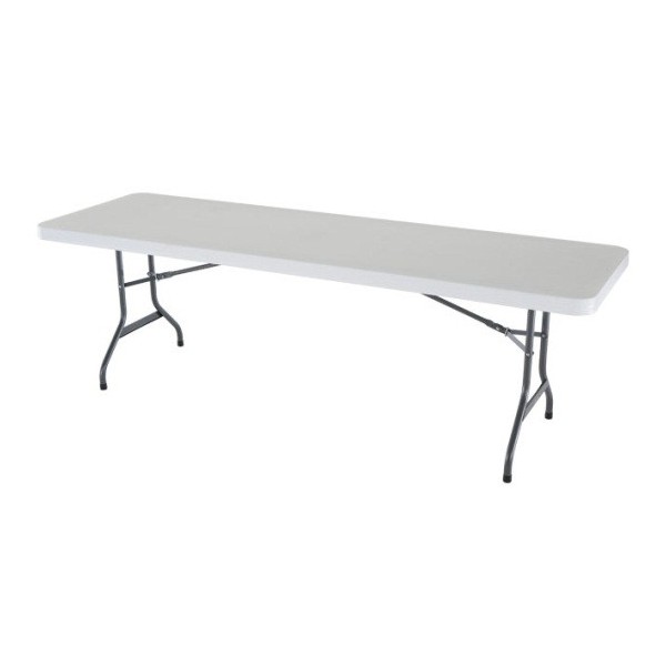 Lifetime 4Pack 8 ft. Commercial Plastic Folding Banquet Tables White (42980)