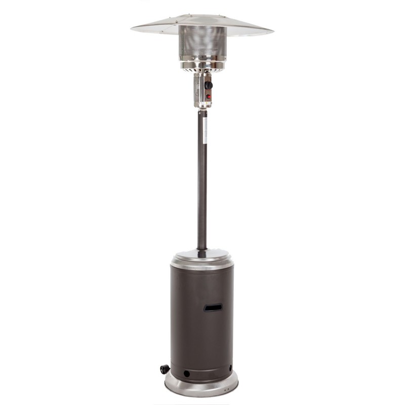 Fire Sense Mocha And Stainless Steel Standard Series Patio Heater (61287)