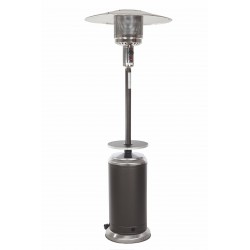 Fire Sense Mocha And Stainless Steel Standard Series Patio Heater With Adjustable Table (61734)