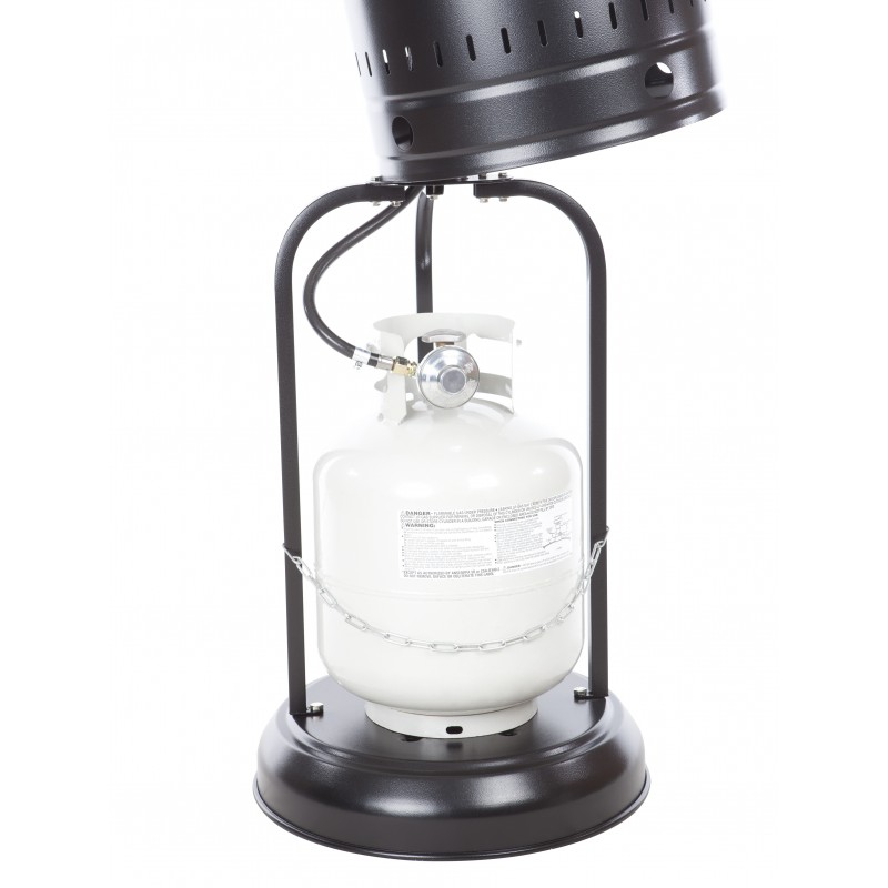 Fire Sense Hammered Tone Black & Stainless Steel Commercial Patio Heater (61444)