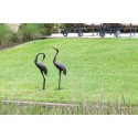 Fire Sense Antique Bronze Cast Aluminum Female Crane (61483)