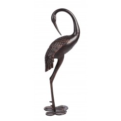 Fire Sense Antique Bronze Cast Aluminum Female Crane (61483)