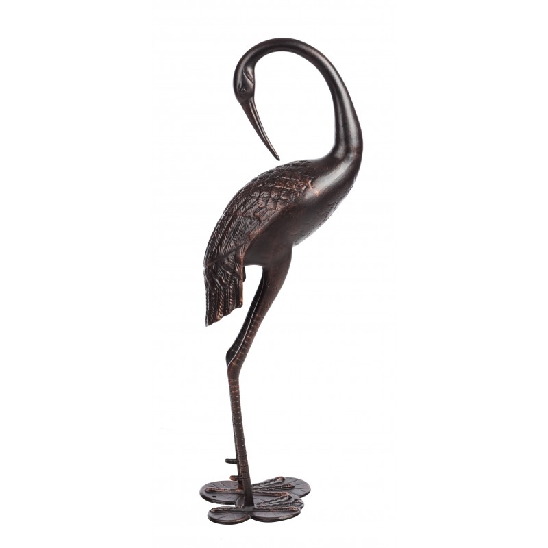Fire Sense Antique Bronze Cast Aluminum Female Crane (61483)