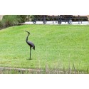 Fire Sense Antique Bronze Cast Aluminum Male Crane (61482)