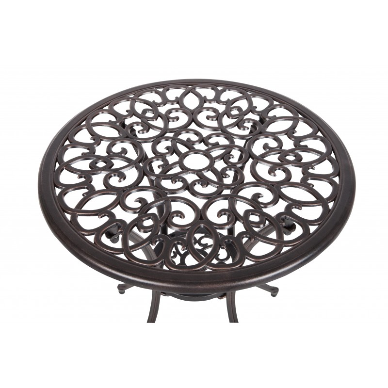 Patio Sense Arria Antique Bronze Cast Aluminum 3pc Bistro Set (61490)