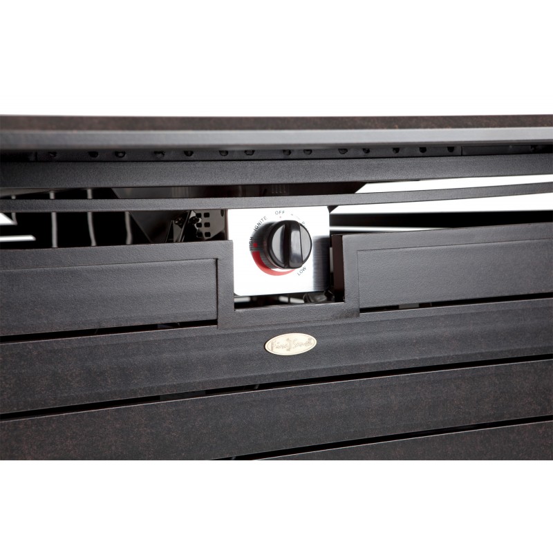 Fire Sense Longmont Extruded Aluminum Rectangular LPG Fire Pit (61898)