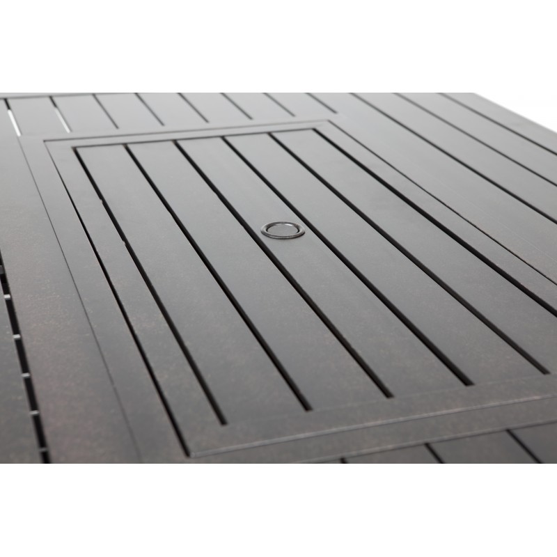 Fire Sense Longmont Extruded Aluminum Rectangular LPG Fire Pit (61898)