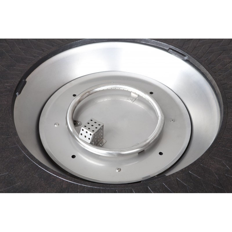 Fire Sense Venza Cast Aluminum Round LPG Fire Pit (62082)